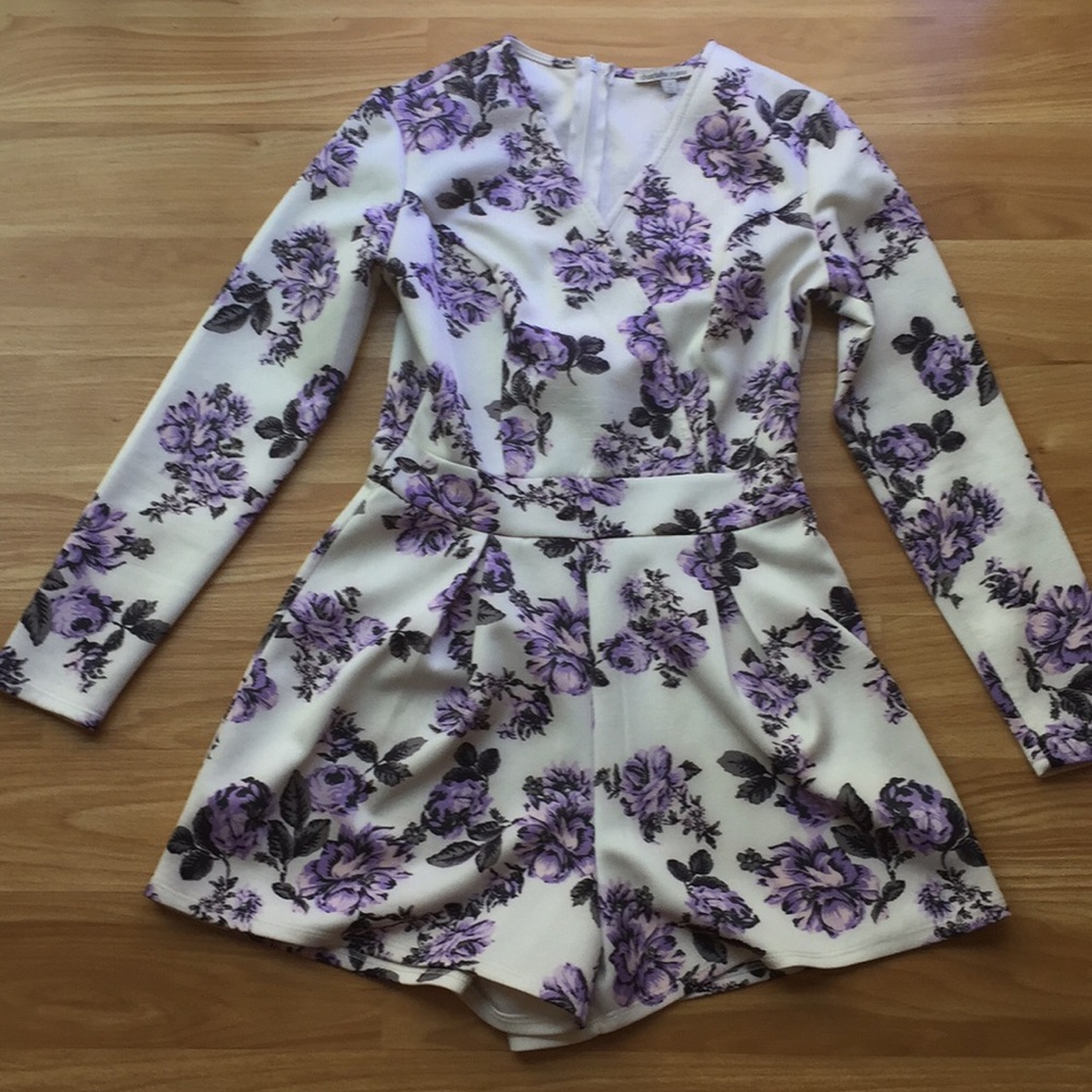 Charlotte Russe floral romper